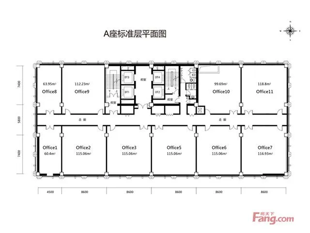 石家庄润江慧谷大厦户型介绍