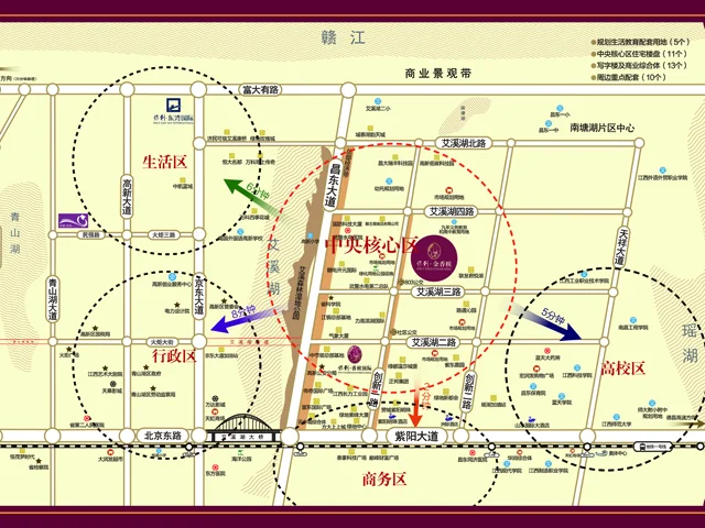 南昌保利金香槟区域交通介绍