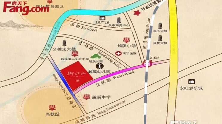苏州景瑞御江山区域交通介绍