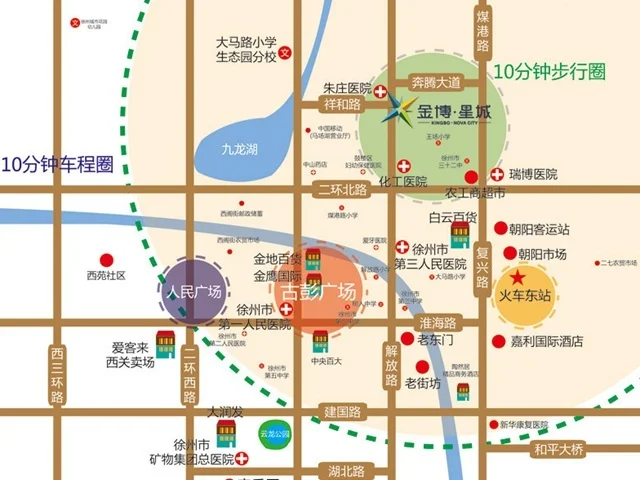 徐州金博星城区域交通介绍
