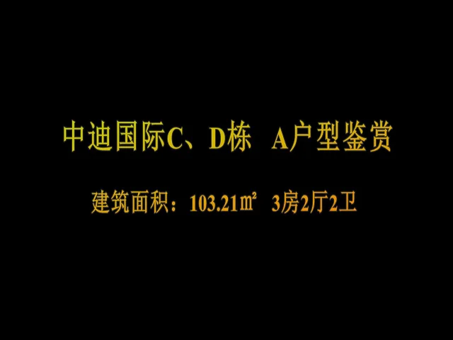 中迪国际社区A户型