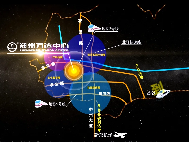 郑州万达中心区域交通