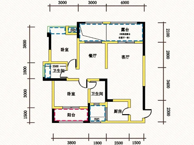 绵阳三汇玫瑰花城户型介绍