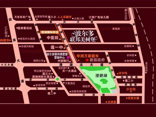 南昌波尔多联邦美树堡区域交通介绍