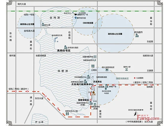 苏州月亮湾3号美颂项目区域交通介绍