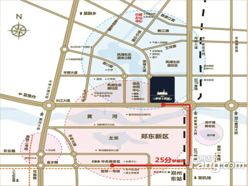 新乡绿地泰晤士新城区域交通介绍