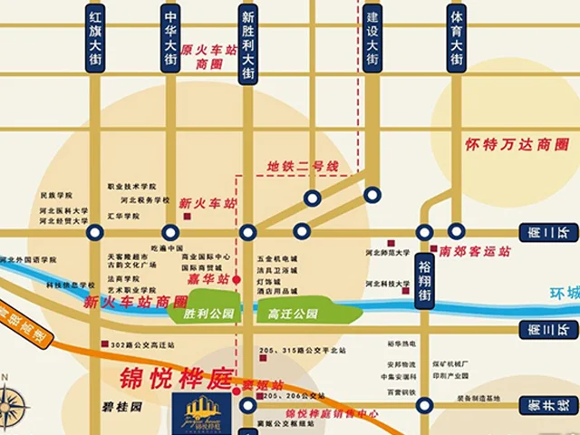 石家庄锦悦桦庭区域交通