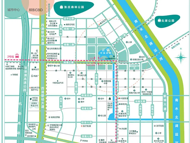 郑州正弘中央公园区域交通