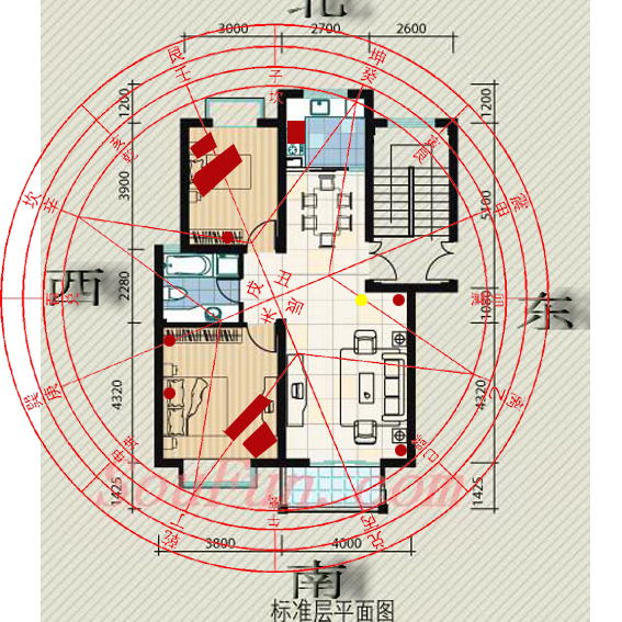 [谦禾工作室 a模式公益家居风水设计第1264位尊贵业主:nolan2099