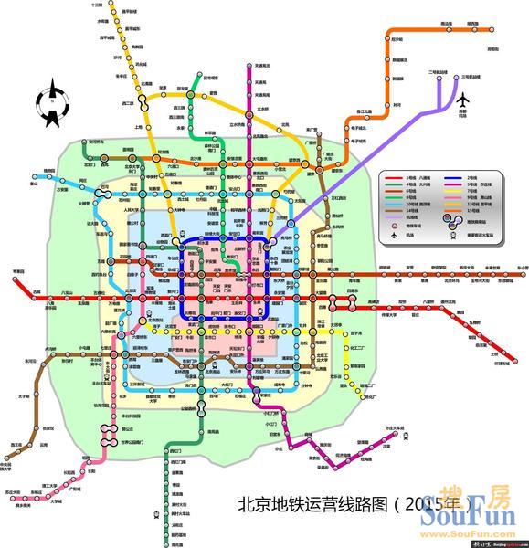 北京市地铁线路图