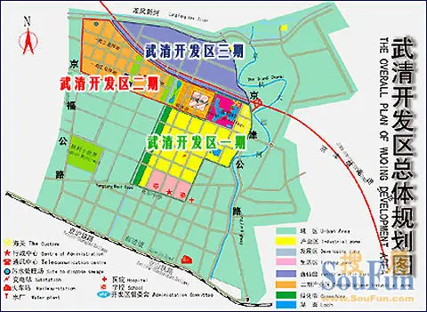 武清区地理位置及规划图汇总