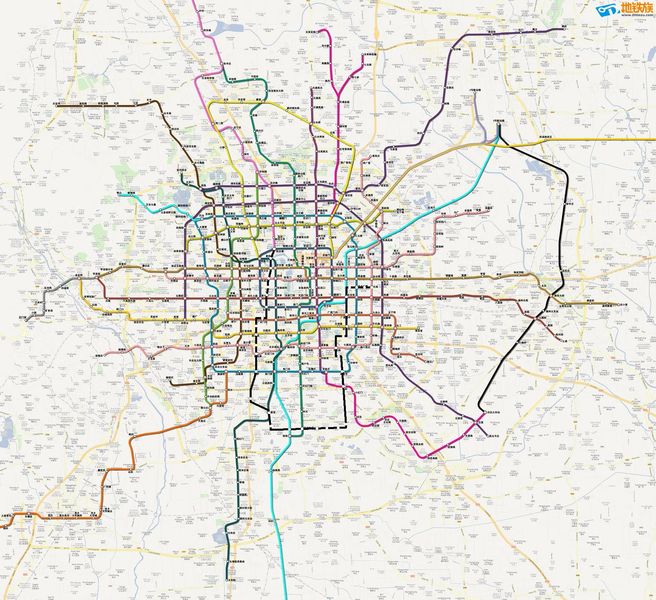 最全北京 线路图(包括11号线,南u线和第二机场联络线)