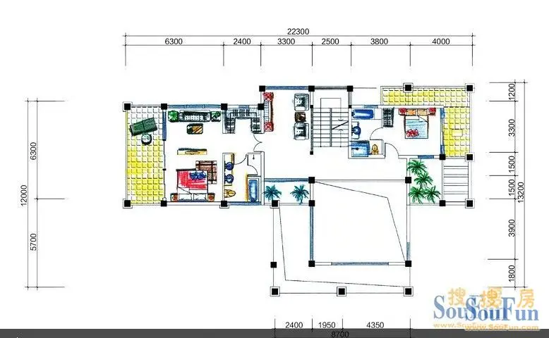 七字型房屋设计图