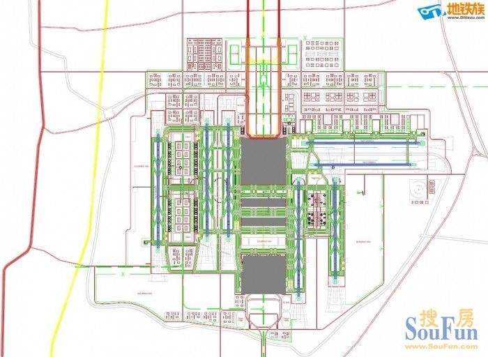 爆料:大兴新机场规划图2011年底投标时候的内部规划图