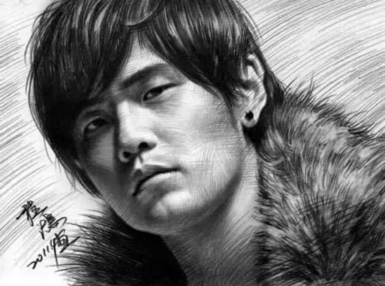 我喜欢的明星素描头像~~-花香漫城业主论坛