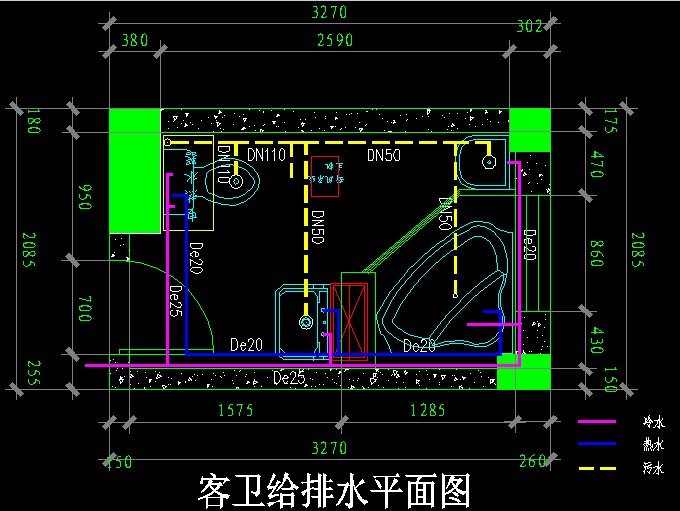 卫生间大样图 -武汉水电安装 -搜房博客