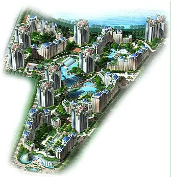 都市经典社区园林规划全景图示