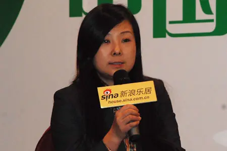 图为北京实地房地产开发有限公司副总经理黄静