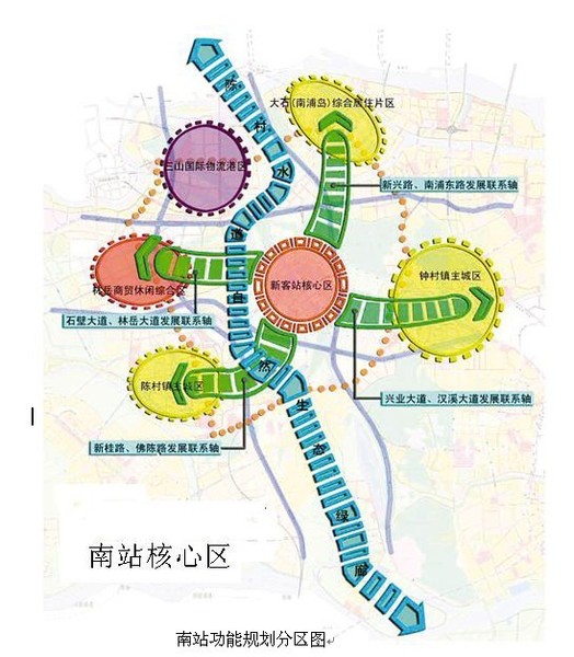 可以看出未来的南站商圈完全有可能媲美广州的天河商圈与火车站商圈.图片