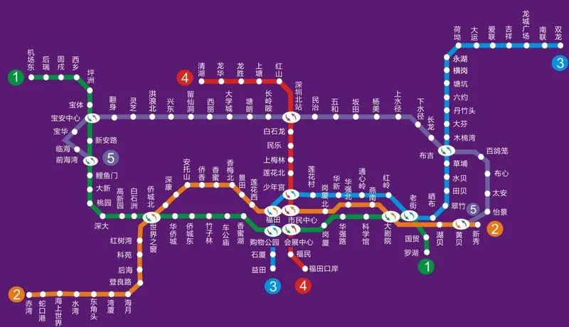 深圳地铁线路图