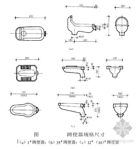 坑距指马桶的下水管中心距墙的距离; 蹲便器安装尺寸 蹲便器标准尺寸