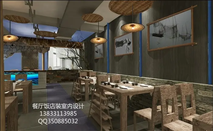专业承接石家庄自助海鲜餐饮饭店装修设计项目 -装修