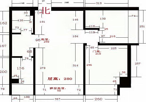 房屋尺寸图