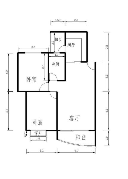 86两居改三居,求方案